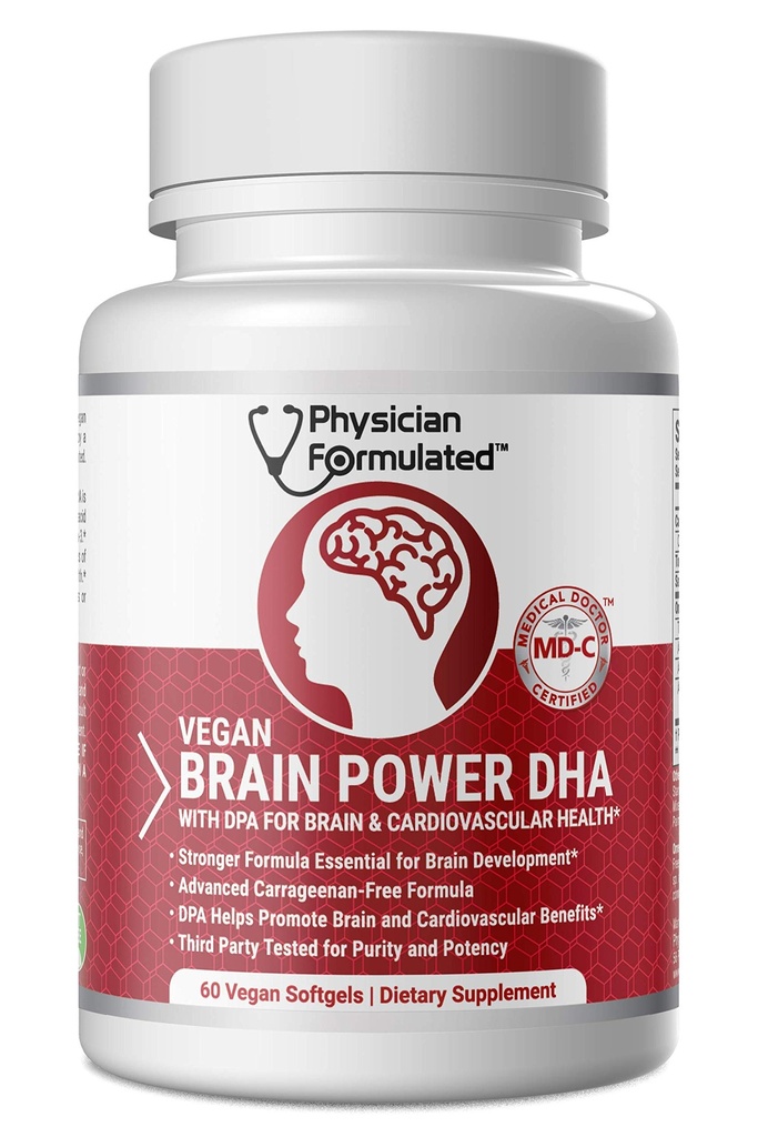 Vegan DHA aju ja prenataalse 100% vetikate baasil Omega 3 asendamatuid rasvhappeid NO karrageeni, NO taimeõli pluss 2500mcg astaksantiin