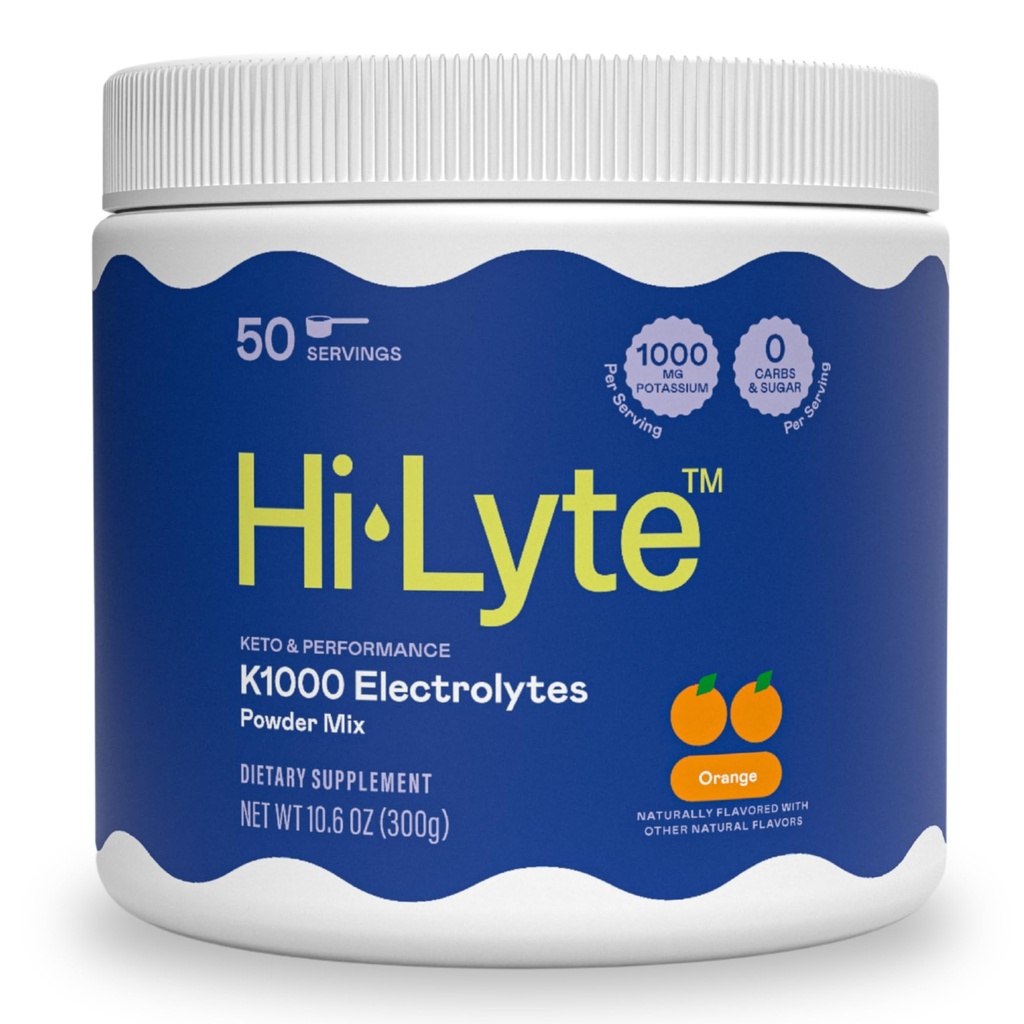 Hi-Lyte K1000 Elektrolüüdid Pulber Segu Oranž Keto & Performance, 50 Servings
