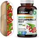 BIO KRAUTER Sarsaparilla Juurekapslid - 1000 mg Tugevus - 250 Vegan Sarsaparilla Ekstraheerimiskapslit - Täiteta