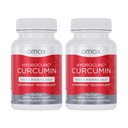 Omax3 2 Pack- HydroCurc Kurkumiini Softgels, Highly Bioavailable MCT Oil Nanoparticle for Potency & Absorption, Joint Health, 120 Softgels