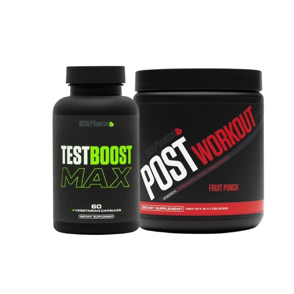 Sculpt Nation poolt V Shred Test Boost Max ja Post Workout Fruit Punch Powder Bund