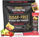 HRDWRK elektrolüütide pulbripaketid magneesiumi, kaaliumnaatriumi, ketohüdraadiga - BCAA elektrolüütide pulbripaketid glutamiiniga, 30 elektrolüütide pulbri pakendit suhkruvaba (Fruit Blast)