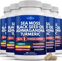 NEW AGE Sea Sammalmust seemne õli Ashwagandha kurkum põispõie Burdock - Manuka, Honey Dandelion, ACV Black Pepper Gluten Free