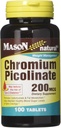 Mason Vitamiinid Kroom Pikolinaat Tabletid, 60 Count