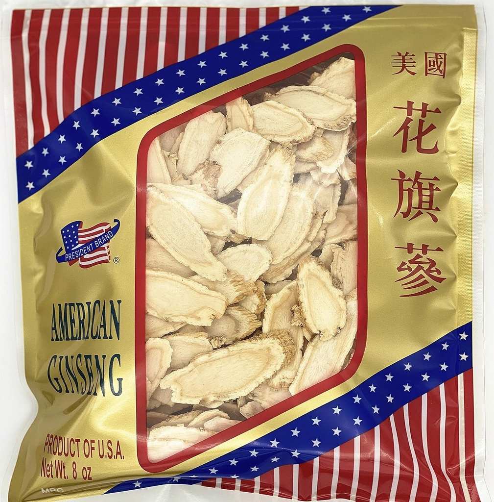Ameerika ženšenn SKU#0168PB-XXL8-B |Wisconsin Ginseng Root |Culticate ženšenni juur 花ɔ花ɔ花Nhân Sâm M) Jumbo Slice |8oz Bag 顶ו) (XXLarge)