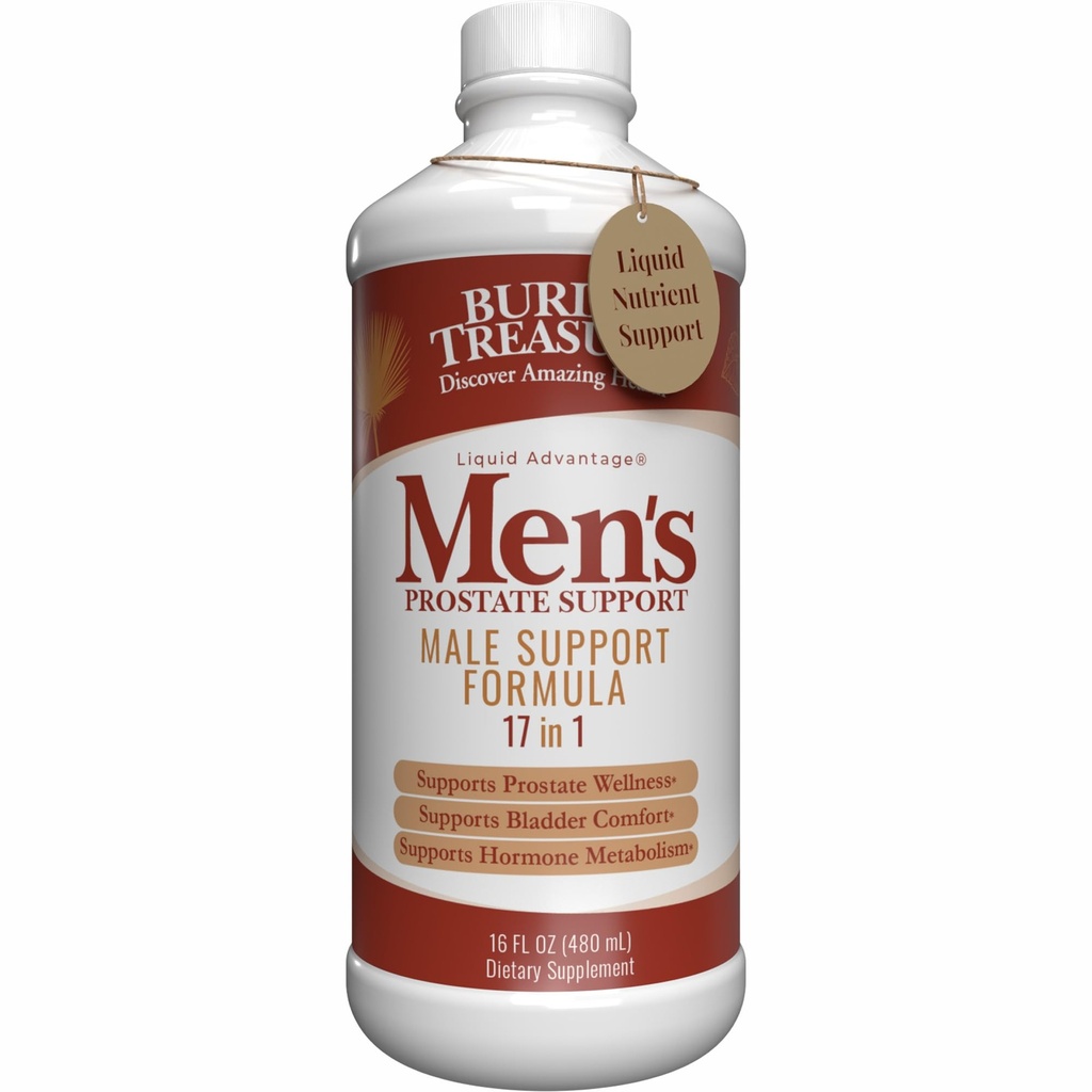 Maetud aare: meeste eesnäärmekomplekt - looduslik taimsete valemite lisand w / Saw Palmetto, Pygeum Bark, & Stine Nettles tervisliku kuseteede ja eesnäärme funktsiooni toetamiseks - 16 oz