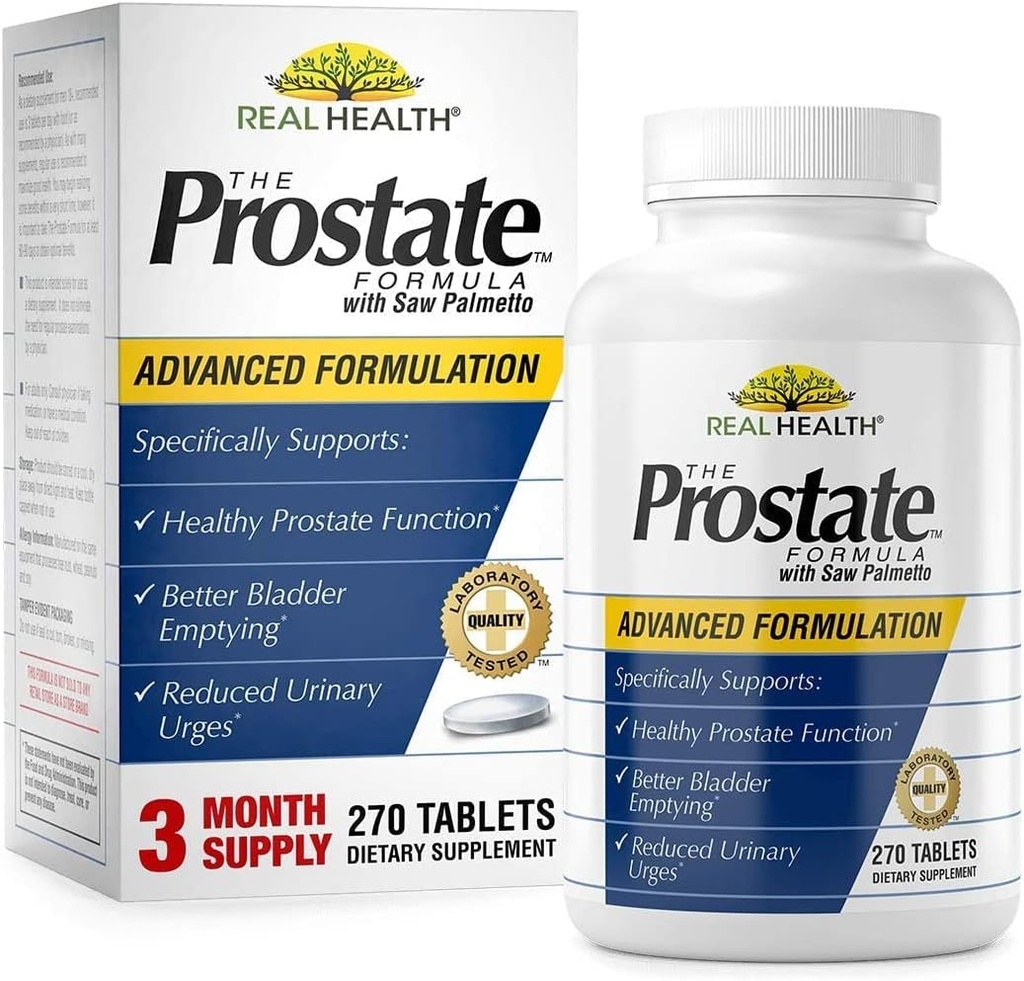 Real Health Eesnäärme valem koos Saw Palmetto 270-tabletid EMERSON TERVISHOIA