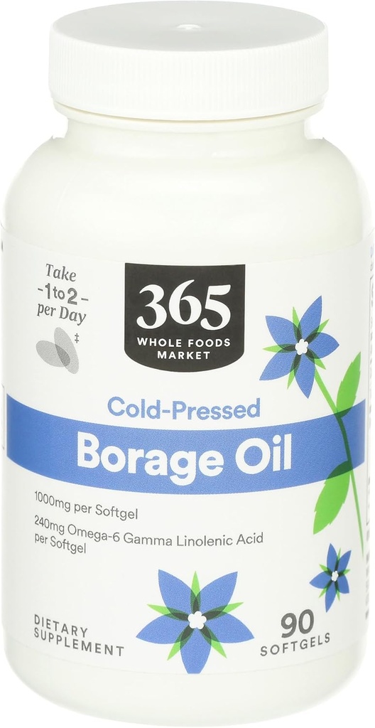 365 kogu toiduturg, Borage Oil, 90 Count