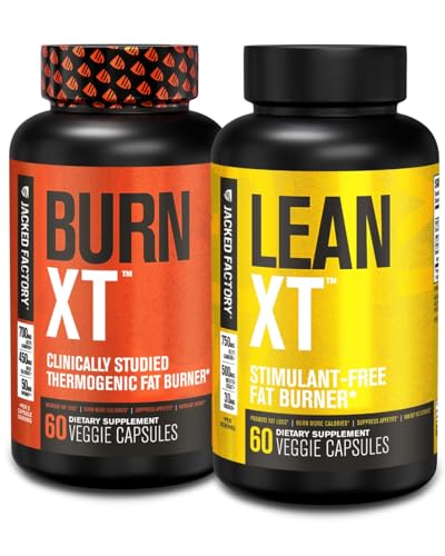 Jacked Factory Burn XT Thermogenic Fat Burner & Lean XT kofeiini vaba kaalulangus täiendada
