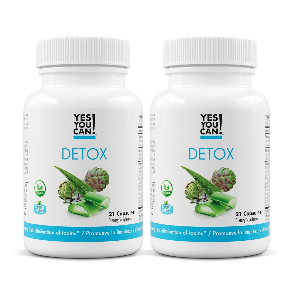 Saad küll! Looduslikud detox-pillid - diureetiline puhastamine elektrolüütide ja vitamiinidega - aitab vee säilitamisel - gluteenivaba, 21 kapslit (2 pakendit)