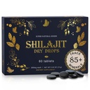 Puhas Shilajit vaik kuiv tilgad - kõrge potentsi, aste A, 100% puhas fulviinhape ja 85+ jälgimine Mineraalid parema energia metabolismi ja immuunsüsteemi tugi | 60 lihtne võtta tabletid meestele ja naistele