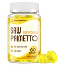 Saw Palmetto naistele - DHT Blocker Hair Growth Supplement - 500mg Potent Saw Palmetto Gummies juuste, naha, küünte, kuseteede heaolu - Mango-Pineapple Maitse - 60 Gummies