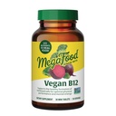 MegaFood Vegan Vitamiin B12, Vitamiin B Täiendus Vitamiin B6, B12 Vitamiinid ja foolhape, toetab rakuenergia tootmist, Närvisüsteemi Tervis ja südame-veresoonkonna funktsiooni - 30 tabletti
