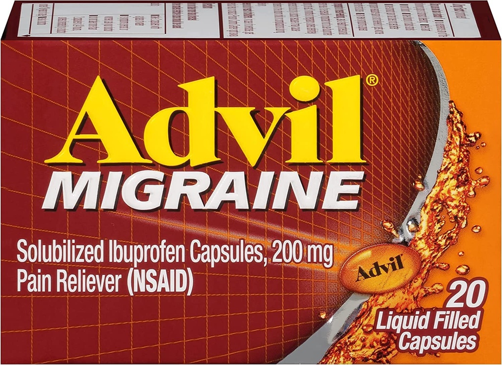 Advil Migreen Vedelad Täidetud kapslid - 20 ct, 5 pakendis