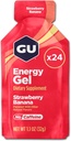 GU Energy Original Sport Nutrition Energy Gel, maasika banaan, 24 Count Box