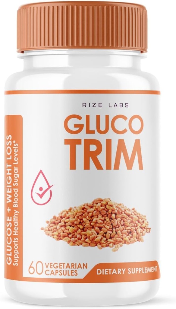 GlucoTrim - GlucoTrim Suukaudsed Kapslid, et säilitada stabiilne tervislik tase, All-Natural Blood Dietary Supplement, GlucoTrim Täpsem valem optimaalse tervise, Gluco Trim Reviews (60 kapslit)