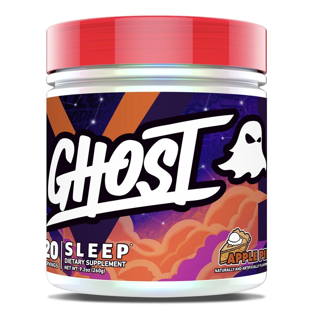 GHOST Sleep Dietary Supplement, Apple Pie - taastamine ja puhata Premium koostisosadega, sealhulgas melatoniini, ternespiima ja ashwagandha - toetab une kvaliteeti - gluteenivaba ja suhkruvaba