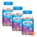 Seedetrakti eelis 3-in-1 looduslikud puuviljamaitsed Probiootilised kummikud naistele ja meestele Aeg-ajalt puhumine, väike kõhu ebamugavus ja soolestik Tervis, 60 Count Gummies (3 Pack)