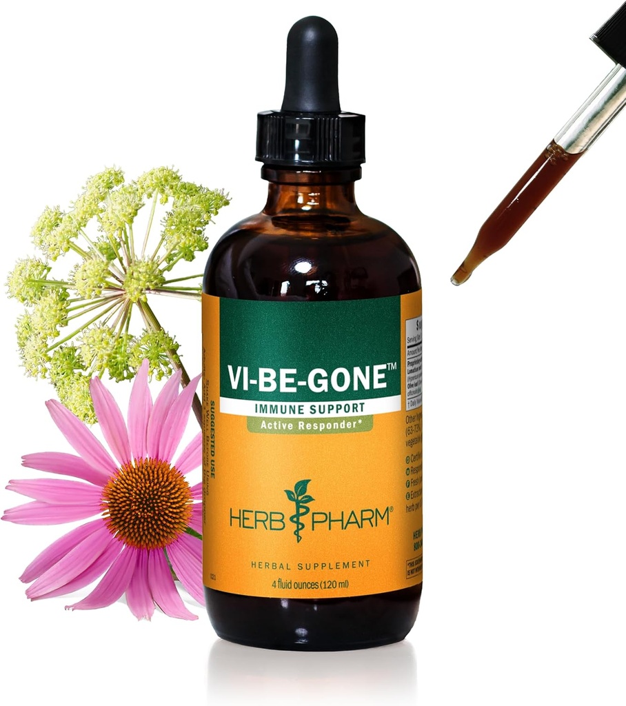 Herb Pharm Virattack Vedel taimne valem Lomatiumiga aktiivse immuunsüsteemi toetamiseks - 4 Ounce