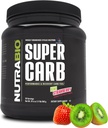 NutraBio Super Carb, Süsivesikud Pulber klastriga Dekstriin & Elektrolüüdid, Advanced Carb Supplement Pulber treeningu kütus, jõudlus ja lihaste taastamine, Tsükliline Dekstriin, Kiwi Maasikas, 30 Sv