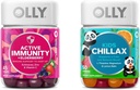 OLLY Gummy Active Immunity+Elderberry, 45 Gummies Kids Chillax, Magnesium Gummies, Sidrun Balm, Calm Chews for Kids 4+, 50 Count