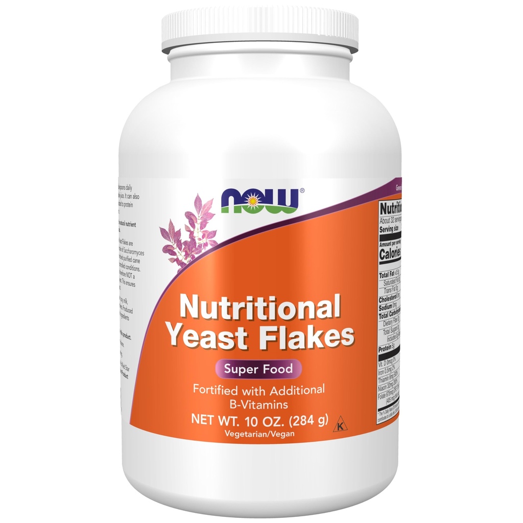 NOW Foods Supplements, Nutritional Pärmihelbed, rikastatud täiendavate B-vitamiinid, Super Food, 10-Ounce