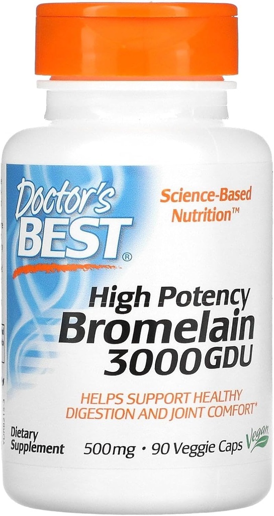 Arsti BEST 3000 GDU Bromelain - 500 mg - 90 taimetoitlast kapslit