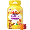 L'il Critters Probiootilised igapäevased kummikommid lastele, seedetrakti tervise toetamiseks, viinamarjad, kirss ja apelsinimaitsed, 60 Gummies