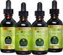 Go Toitainete Digestion & Detox Bundle - Vedel klorofüll, maksa serv, soole serv, kurkumi kergus - toetab puhastamist, seedimist, maksa tervist ja keha kaitset, elavdab nahka