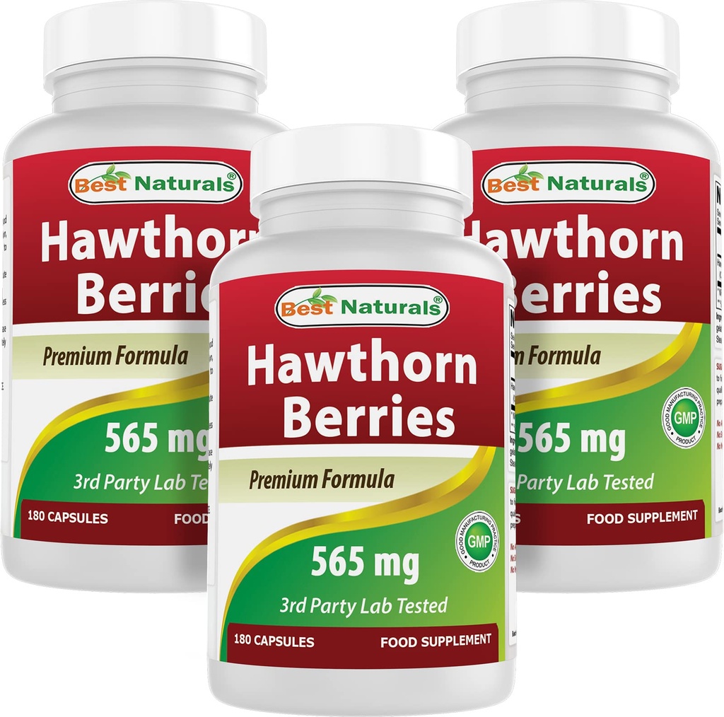 Parim Naturals Hawthorn Berry 565 mg 180 kapslit (180 loeng (3 pakendis))