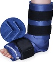XXL pahkluu jalalaba jääpakend jalavigastuste jaoks, täielik kattepaela jäämähis, geelijääpakendid, mis on taaskasutatavad Plantar Fasciitis, Achilleuse tendoniit, nihkunud pahkluud ja kontsad, kiudvigastused, sinine