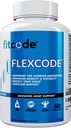 Flexcode Ultra Premium liigese tugi, glükoosamiin, kurkum, MSM, kondroitiin, hüaluroonhape, gluteenivaba, meestele ja naistele (30 serveerimist)