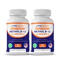 Vitamaatiline metüülvitamiin B12 (metüülkobalamiin) 10 000 mcg (10mg) 60 pistikud - vitamiini B12 kõrgem allikas (2 pakend)
