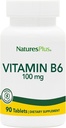 Natures Plus vitamiin B6 100 mg - taimetoitlane, gluteenivaba - 90 tabletti, 90 serveerimist