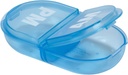 Ezy Dose Travel Pocket Pharmacy Pill Box and Medicine, Vitamiinikonteiner, Daily, AM PM Planner and Storage, Snap Compartments, Pack of 6, Colros May Vary