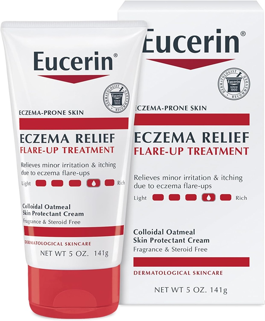 Eucerin Eczema Relief Flare-up ravi - Annab kohene leevendus ekseem-prone nahk - 5 oz. Tube