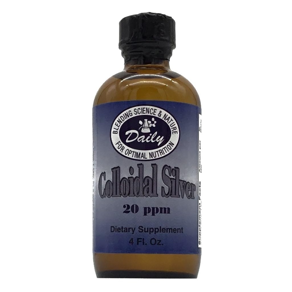 Daily Manufacturing Colloidal Silver, 20 ppm (toiduklass) 4 fl oz
