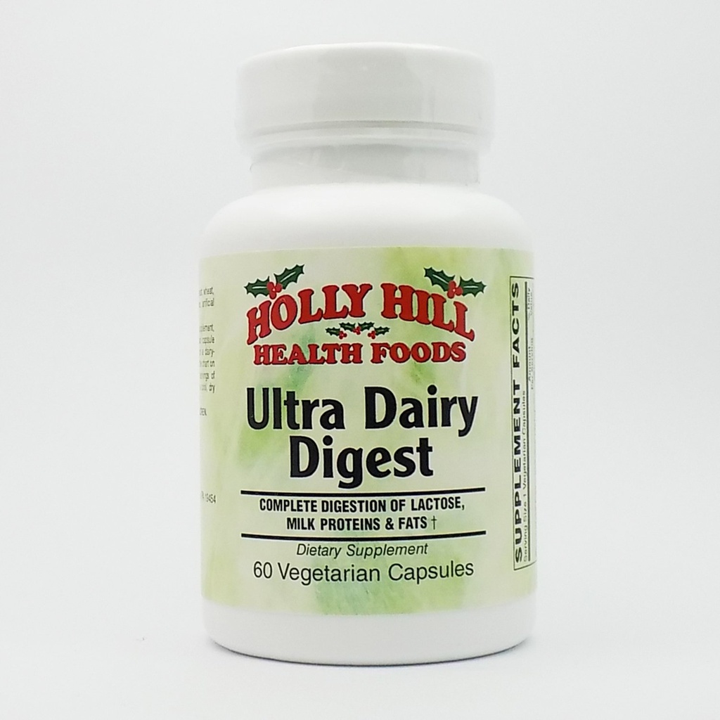 Holly Hill Health Foods, Ultra Dairy Digest, 60 taimset kapslit