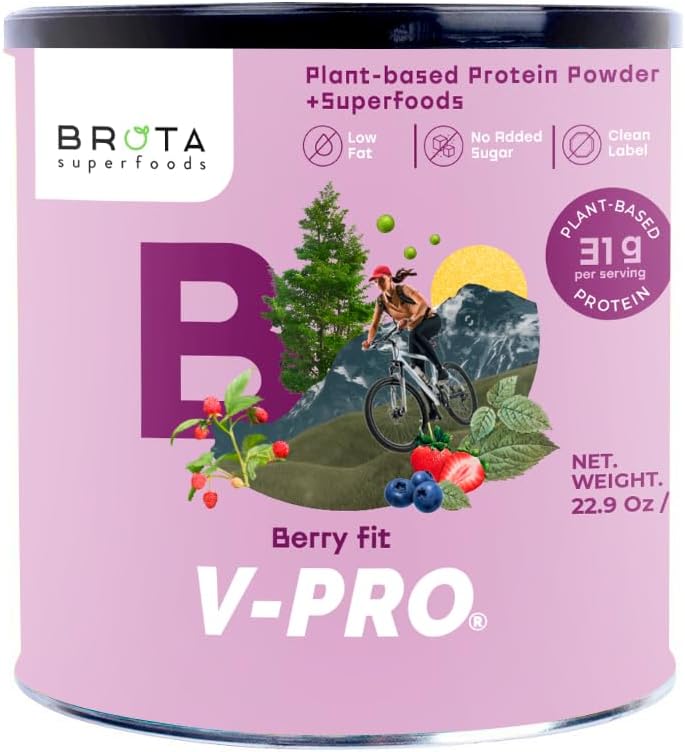 Veganvalgu pulber - taimepõhine valk energia ja lihaste suurendamiseks - puhas raputamine Berry segus Maitse