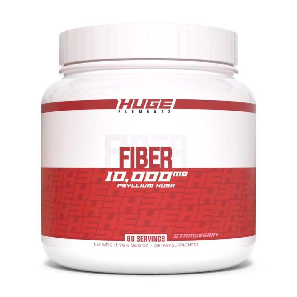 Tohutud toidulisandid Kiud, 10 Grams Premium Psyllium Husk Pulber, Lahustuv Fiber Seedetrakti Tervis & Funktsioonid, Looduslik Prebiootikum Maitsev (60 Servings) (Maasikas)