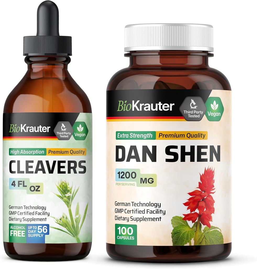 BIO KRAUTER Cleavers Tinktuur 4 Fl. Oz... Dan Shen 100 kapslit