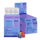Neuromelatoniin 5mg Sleep & Recharge Mints (144 tükki) - Kiire lahustada melatoniini Suhkruvabad rahapajad sidrunipalsami ja kummeliga parema une jaoks - Rahulik unelisa täiskasvanutele - Öine marjamaitse