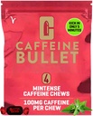 Kofeiin Bullet 4 Mint Caffeine Candies = 400mg Kofeiini Kick, Kiirem Kui Energiageelid Ja Jalgrattasuugid Keskjooksu Kestvusspordi Ja Gaming Kofeiinienergia Boost