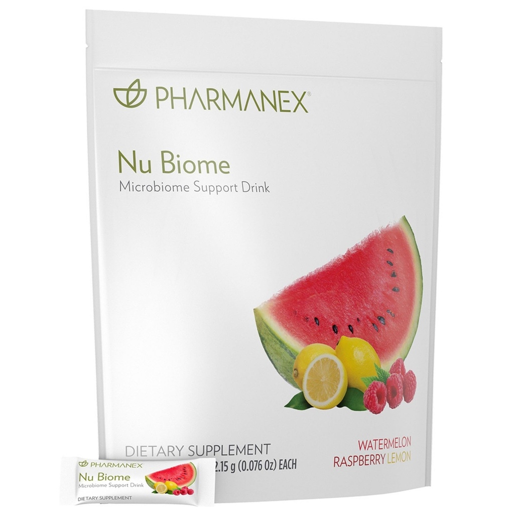 Nu Skin Pharmanex Nu Biome | Gut & Immune Health Supplement | Toetab seedetrakti tasakaalu ja energiat | Prebiootikum & Antioksüdandid Valem | 30 Pakendit