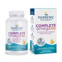 Nordic Naturals Complete Omega-D3, Sidrun Maitse - 120 Soft Gels - 565 mg Omega-3 + 70 mg GLA + 1000 IU D3-vitamiin - EPA & DHA - Tervislik nahk, tunnetus, positiivne meeleolu - mitte-GMO - 60 Servings