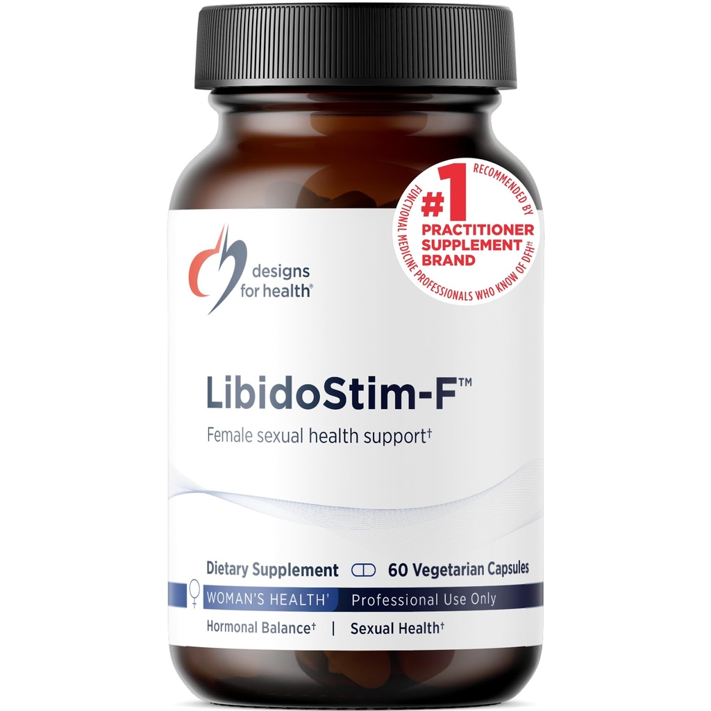 Disainid Health LibidoStim-F - Valem naistele Tribulus, DHEA + Ginkgo Biloba - Non-GMO + Soja tasuta Naiste tervise tugilisa (60 kapslit)