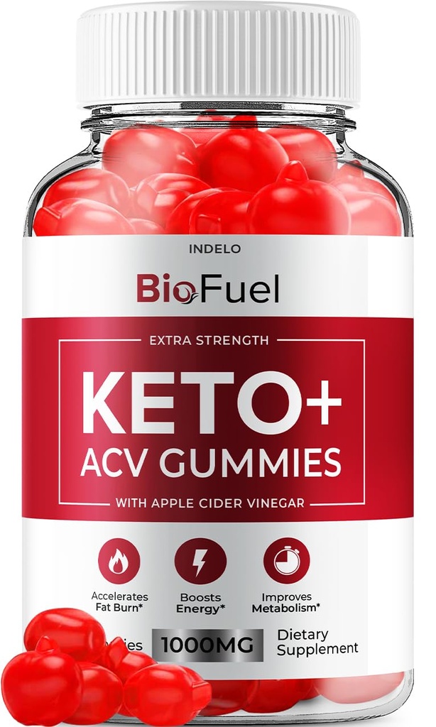 Biokütus Keto ACV Gummies - Advanced Formula BioFuel Keto Plus ACV Gummies Apple Siider Äädikas Bio Fuel ACV, Kaalujuhtimine Gummies Dieet Toidulisa kommentaare Mehed Naised (60 Kummiad)