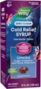 Nature's Way Cold Relief Zero Sugar Syrup, Umcka, homöopaatiline, lühendab külmetusi, valulik kurk, köha, ummistus ja kleepuv nina, fenülefriinivaba, viinamarjamaitseline, 4 Fl Oz (pakendamine võib varieeruda)