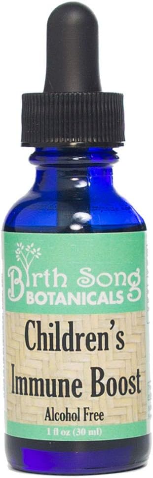 Sünnituslaul Botaanika Laste immuunsuse suurendamise tinktuur *, Laste immuunsüsteemi tugilisa Echinacea'ga, Vedelad taimsed immuuntilgad lastele, Laste Echinacea Herb Immune Formula 1oz Pudel
