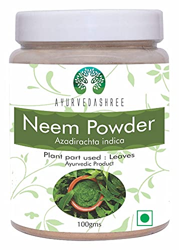 Neem Lehepulber 100 Gm | Azadirachta Indica | Wild Crafted Neem Leaf Pulber | Very Bitter Neem Supplement for Nahakarvad ja Detox | Non GMO, Gluteenivaba, Vegan